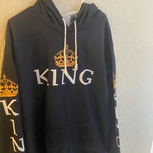 Men's Black King Hoodie